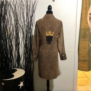 Hand Painted Skull & Crown Pirate Queen Dress